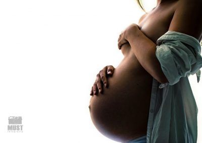 Detalle barriga premama