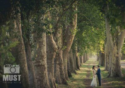 Sesion postboda en el campo